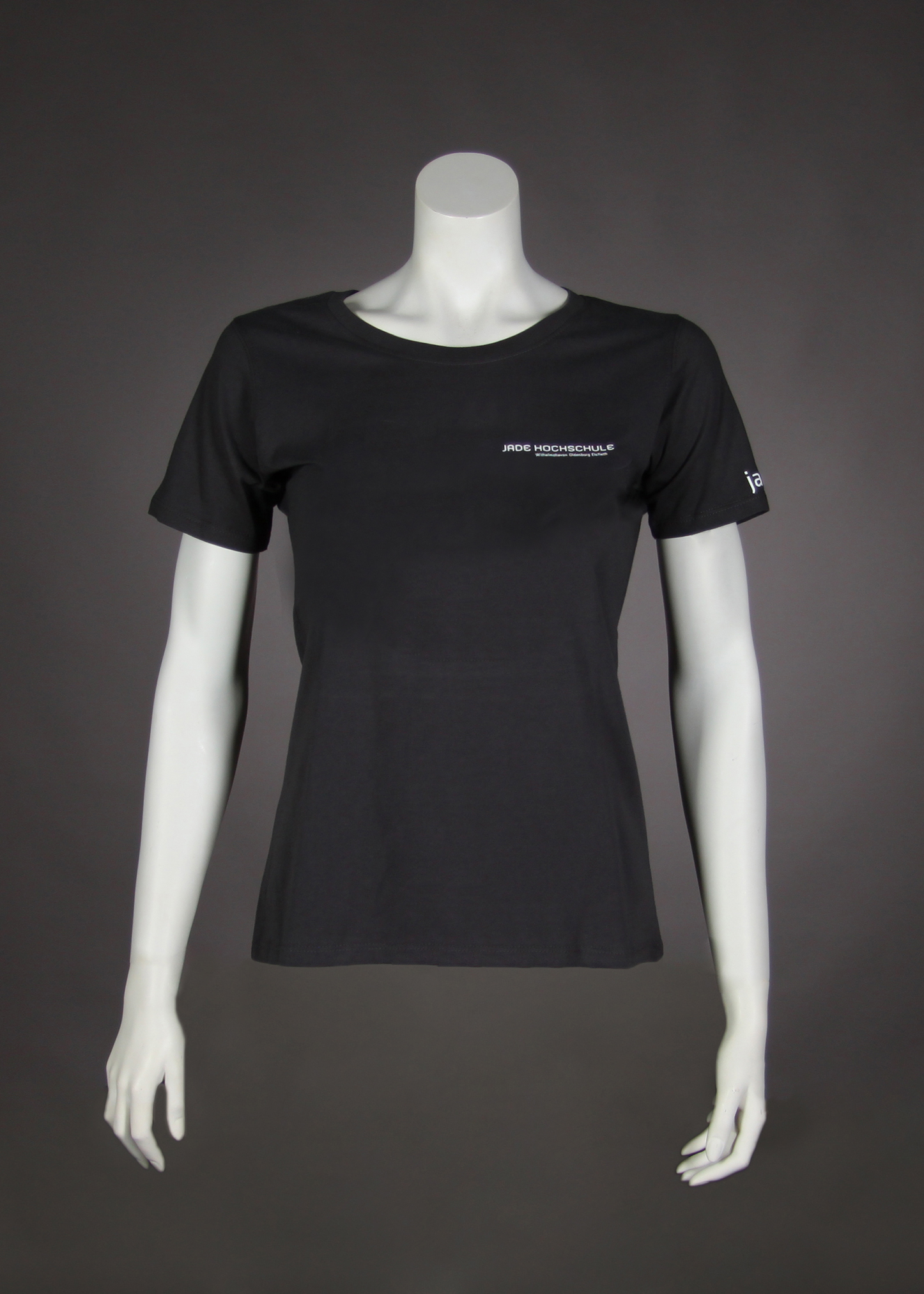 Damen Slim-Fit-T-Shirt, graphite
