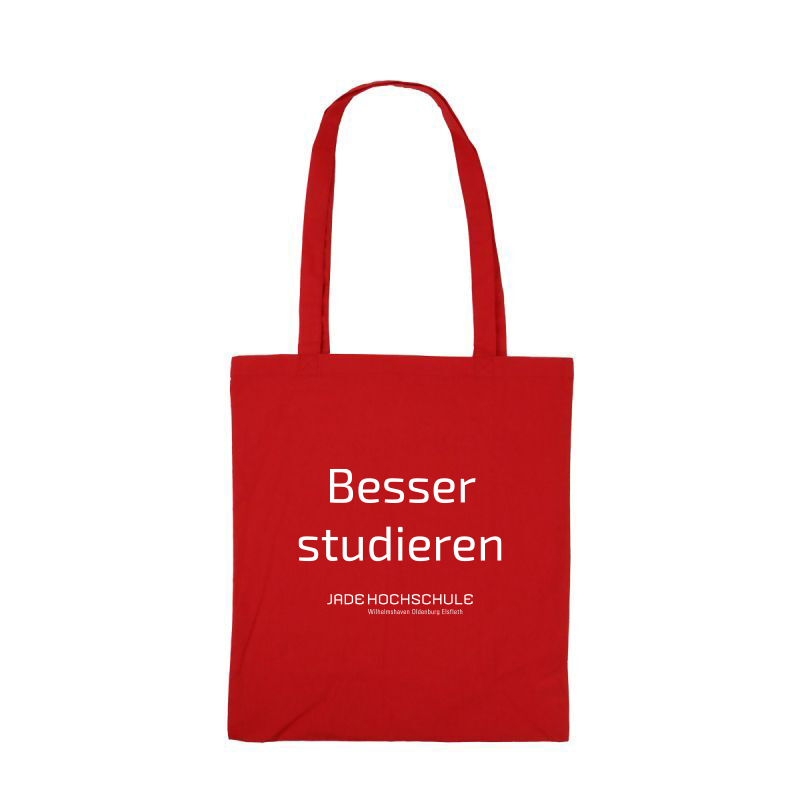 Tasche mit langen Henkeln, rot